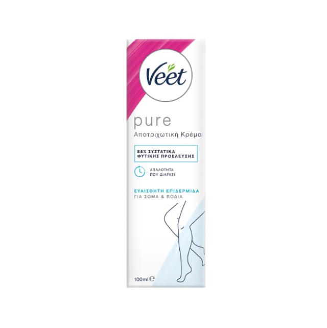 Veet Pure Inspirations Αποτριχωτική Κρέμα για Ευαίσθητες Επιδερμίδες 100ml