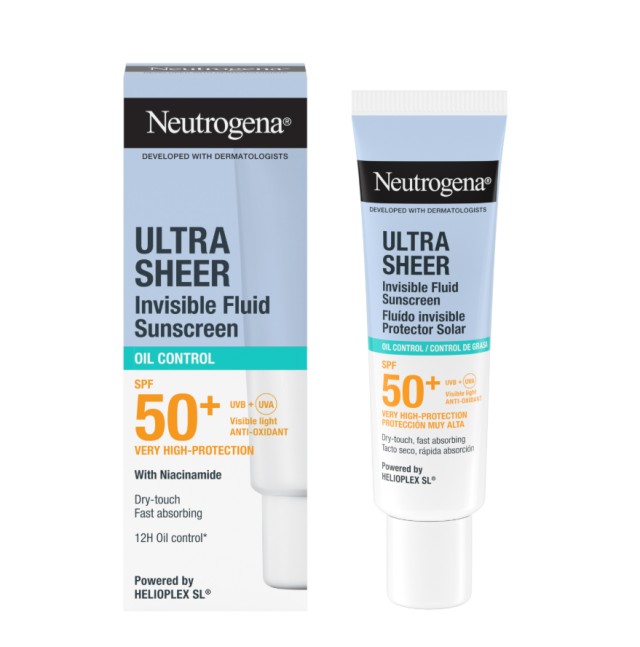 Neutrogena Ultra Sheer Invisible Fluid Oil Control Αντηλιακό Προσώπου SPF50+ 50ml