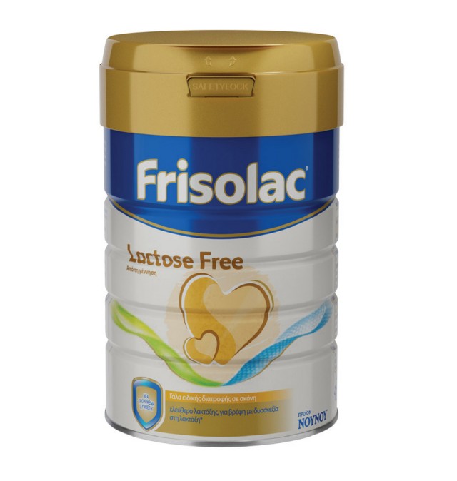ΝΟΥΝΟΥ Frisolac Lactose Free Γάλα Ελεύθερο Λακτόζης από τη Γέννηση 400gr