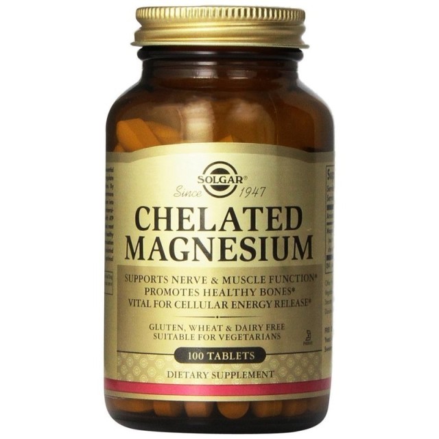 Solgar Chelated Magnesium 100mg 100Tabs