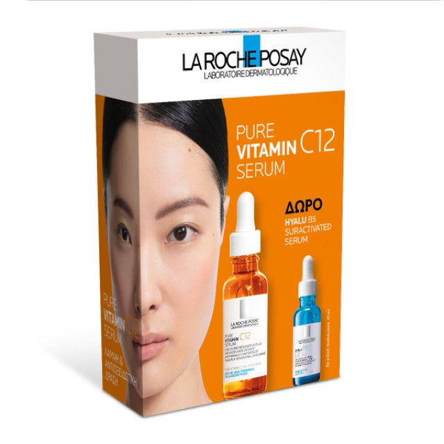 La Roche Posay Set Pure Vitamin C12 Serum 30ml & Hyalu B5 Serum 10ml