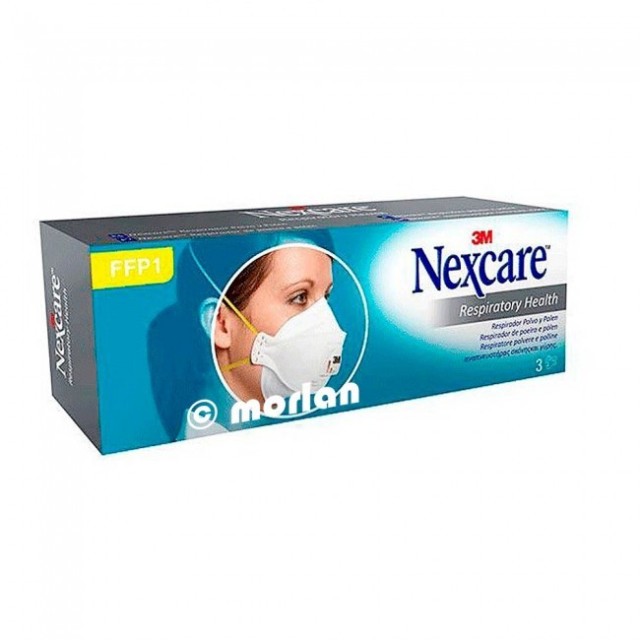 3M Nexcare Aura 9312 Αναπνευστήρας Σκόνης και Γύρης FFP1 Με Βαλβίδα 3τμχ