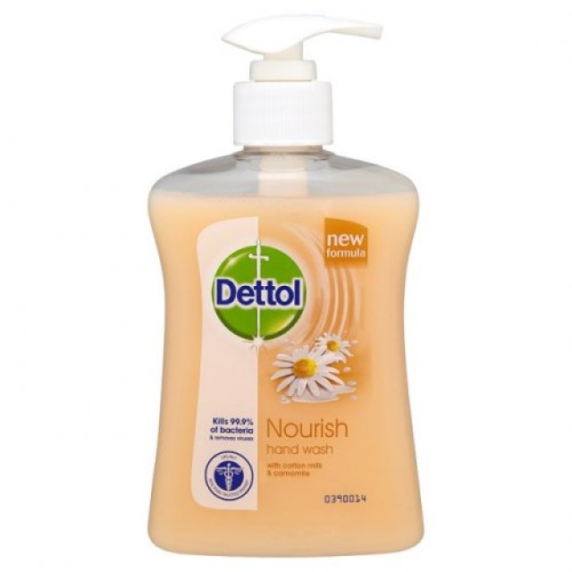 DETTOL Liquid Soap Nourish Θρεπτικό Κρεμοσάπουνο από cotton milk & χαμομήλι 250ml