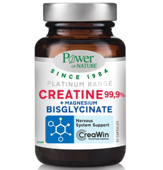 Power Health Platinum Range Creatine 99.9% + Magnesium Bisglycinate 60caps