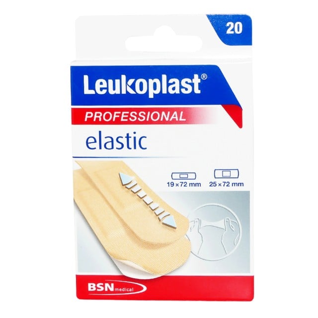Leukoplast Professional Elastic 2 μεγέθη (19mm X 72mm) + (25mm x 72mm) 20τεμ