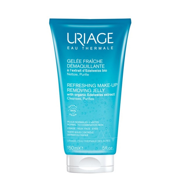 Uriage Eau Thermal Refreshing Make-up Removing Jelly With Organic Edelweiss Extract 150ml