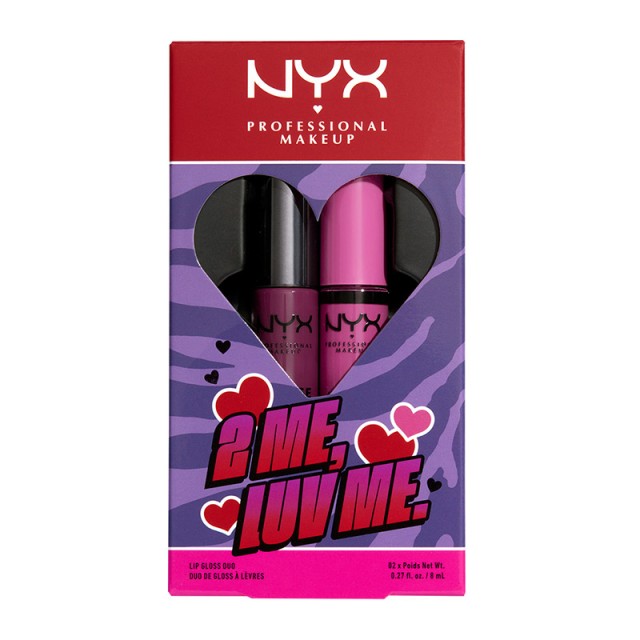 NYX Professional Makeup 2 Me Luv Me Butter 02 Lip Gloss 2τμχ