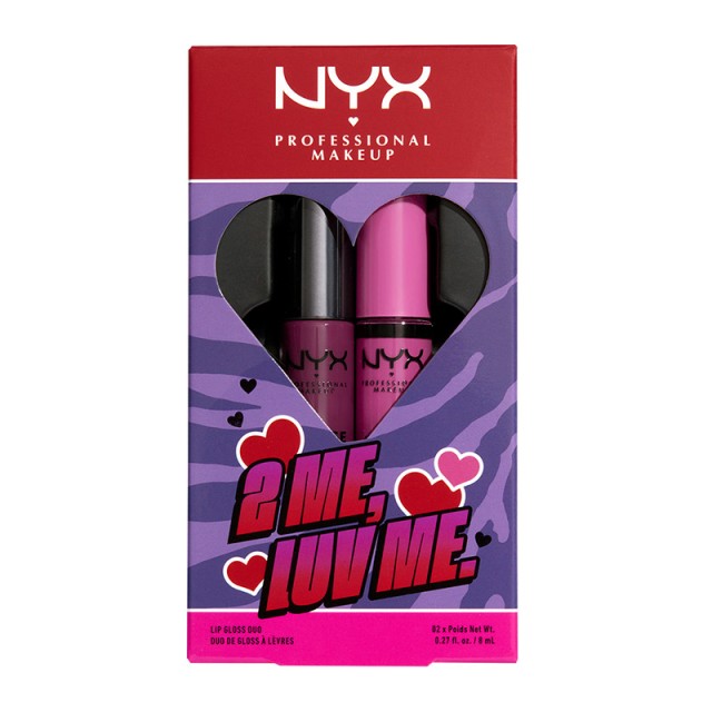 NYX Professional Makeup 2 Me Luv Me Butter 02 Lip Gloss 2τμχ