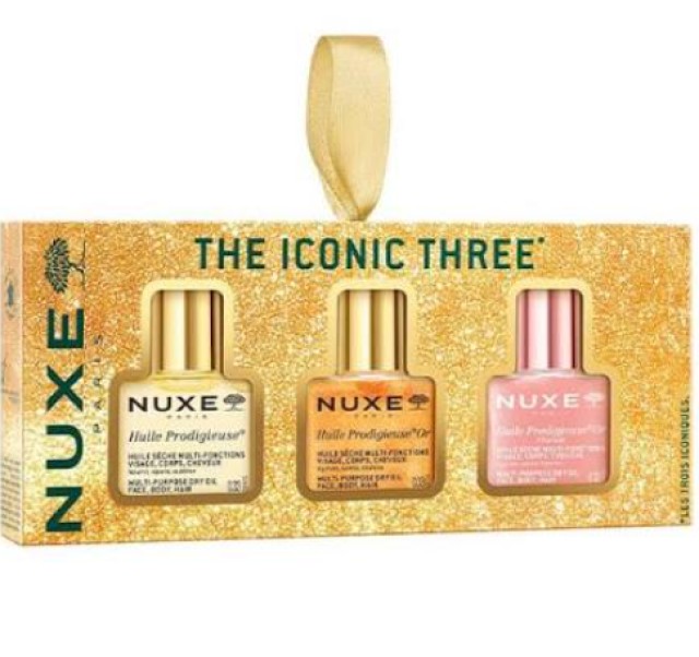 Nuxe Set 3 Mini Huile Prodigieuse Or Ιριδίζον Ξηρό Λάδι 10ml+Huile Prodigieuse 10ml + Huile Prodigieuse Florale με Άρωμα Florale 10ml