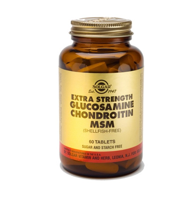 SOLGAR GLUCOSAMINE CHONDROITIN MSM 60TAB