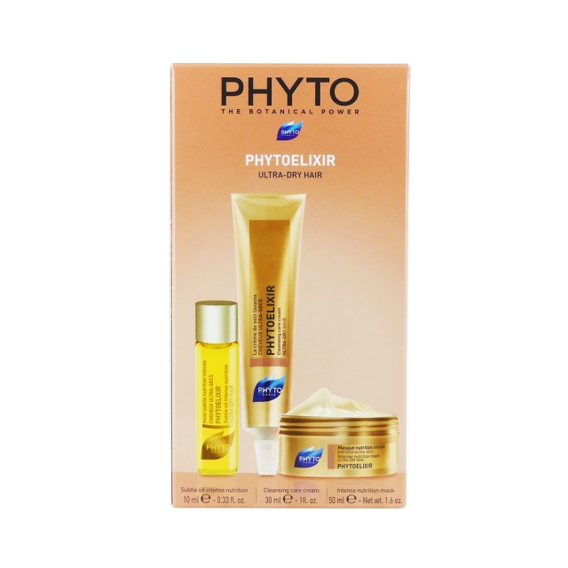 Phyto Set Phytoelixir Subtle Oil Intense Nutrition 10ml + Phytoelixir Cleansing Care Cream 30ml + Phytoelixir Intense Nutrition Mask 50ml