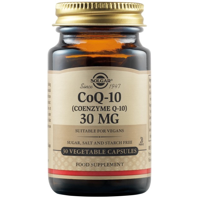 SOLGAR COENZYME Q-10 30MG 30VCAP
