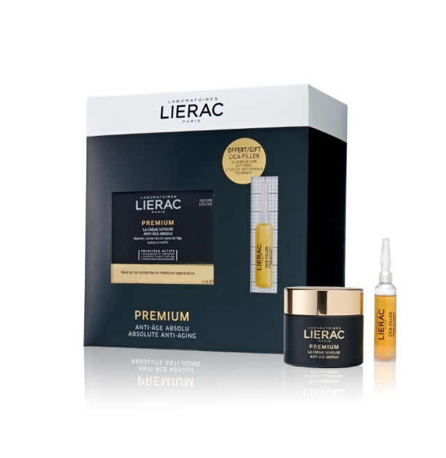 Lierac Set Premium Soyeuse Cream Αντιγηραντική Κρέμα Προσώπου για Κανονική Μικτή Επιδερμίδα 50ml + Δώρο Cica-Filler Anti-Wrinkle Repairing Serum 10ml