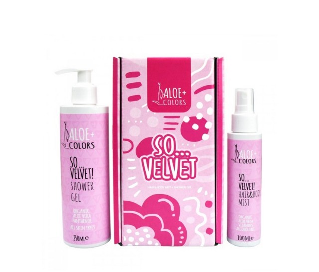 Aloe+ Colors Gift Set So Velvet So...Velvet! Shower Gel 250ml + So...Velvet! Hair & Body Mist 100ml
