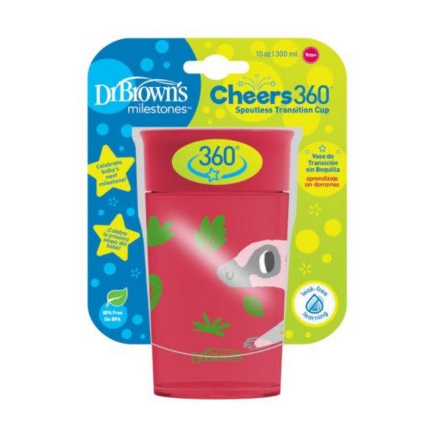 Dr.Brown’s Cheers 360° Κύπελλο Κόκκινο 300ml TC01096