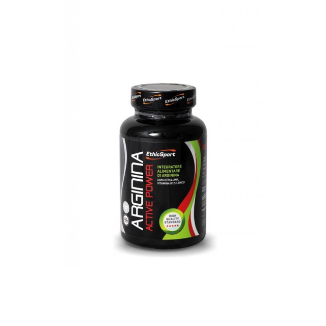 Ethicsport Arginina Active Power 1500mg Συμπλήρωμα Διατροφής Αργινίνης με Κιτρουλίνη, Βιταμίνη Β12 και Ψευδάργυρο 90tabs