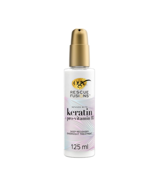 OGX Rescue Fusions Deep Recovery Overnight Treatment Infused with Keratin & Pro-Vitamin B5 125ml