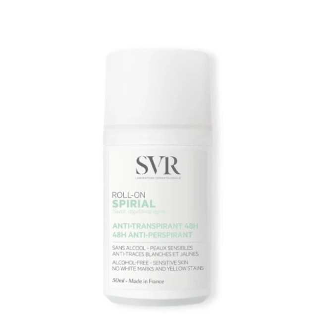 SVR Spirial Roll-On 48h Αντι-Ιδρωτικό Roll-On με 48ώρη Αποτελεσματικότητα 50ml