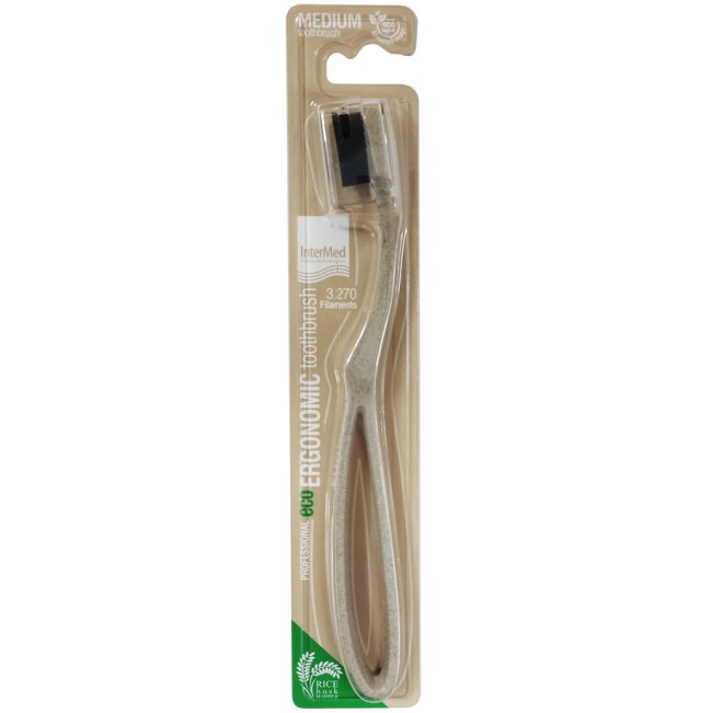 Intermed Professional Ergonomic Eco Toothbrush Medium Μπεζ 1τμχ