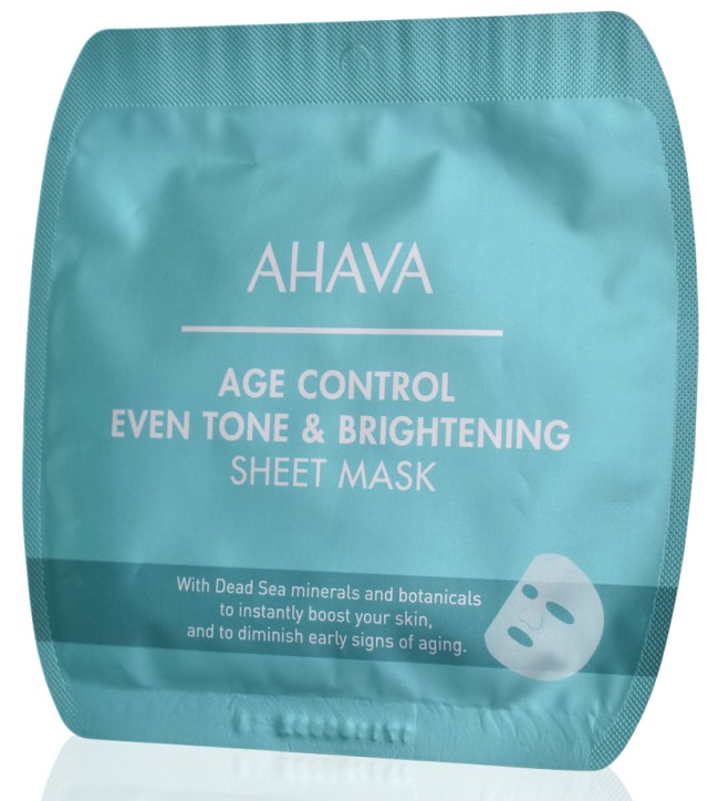 Ahava Age Control Even Tone & Brightening Sheet Mask 17g