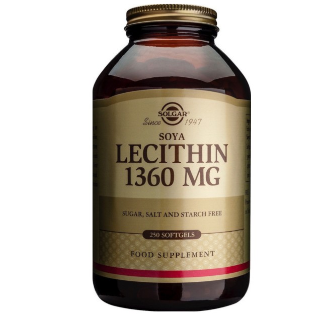 SOLGAR LECITHIN 1360MG SOFTGELS 250S