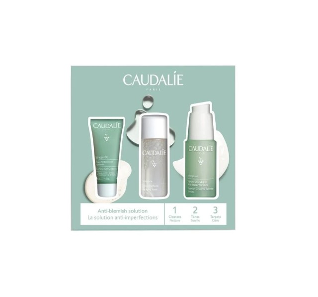Caudalie Set Vinopure Serum Saliclique Anti-Imperfections 30ml + Vinopure Purifying Gel Cleanser 30ml + Δώρο Vinopure Lotion Purifiante 50ml