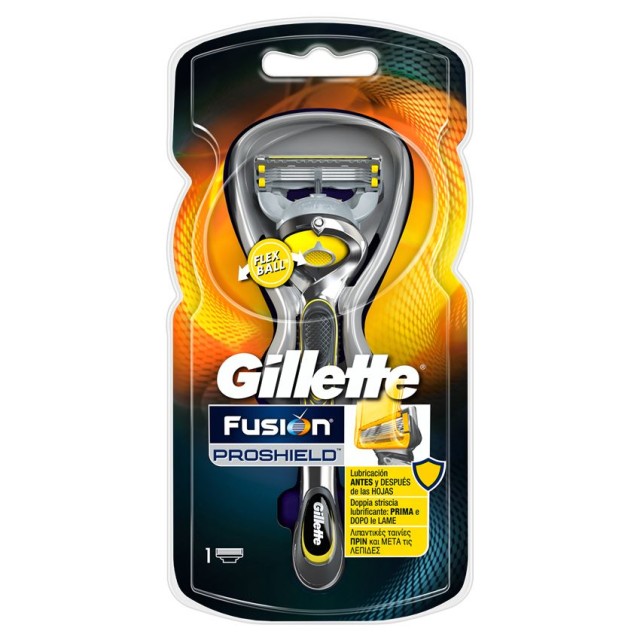 GILLETTE Fusion Proshield Ξυριστική Μηχανή με Τεχνολογία Flexball 1 τεμ.