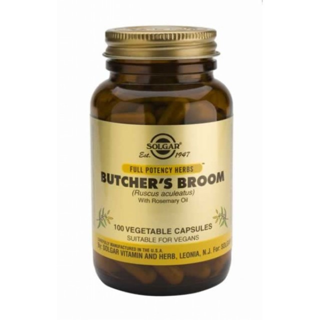 SOLGAR BUTCHER' S BROOM 520MG 100VCAP
