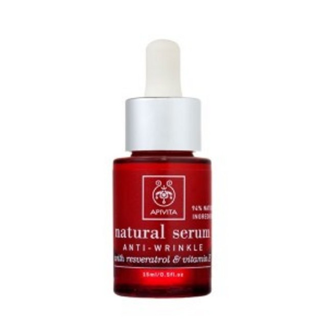 APIVITA NATURAL SERUM ΚΑΤΑ ΤΩΝ ΡΥΤΙΔΩΝ 15ml