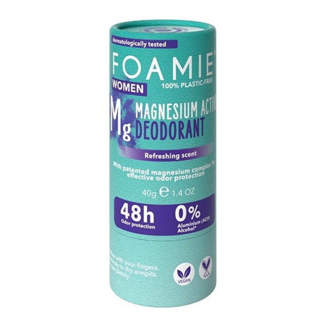 Foamie Women Solid Magnesium Active Deodorant Frischer Duft 40gr