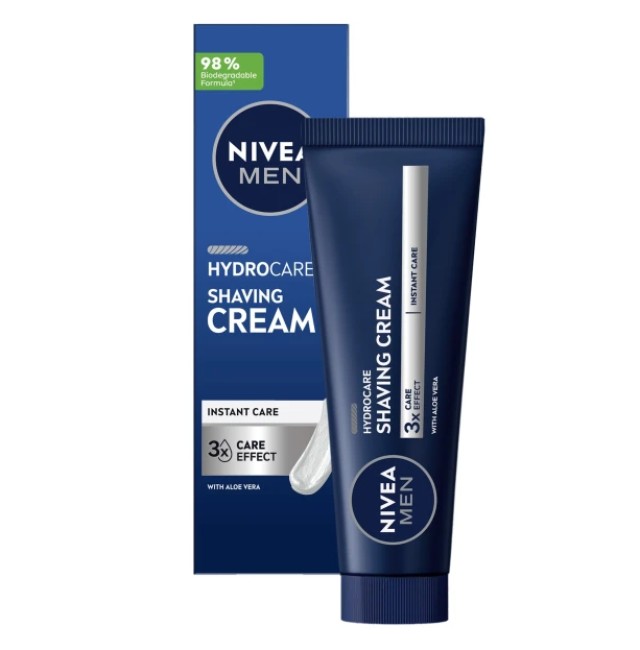 Nivea Men Hydrocare Shaving Cream Κρέμα Ξυρίσματος 100ml