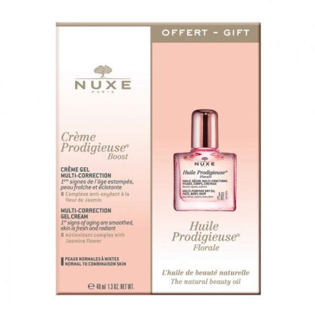 Nuxe Set Prodigieuse Boost Multi-Correction Gel-Cream 40ml & Huile Florale Ξηρό Λάδι 10ml