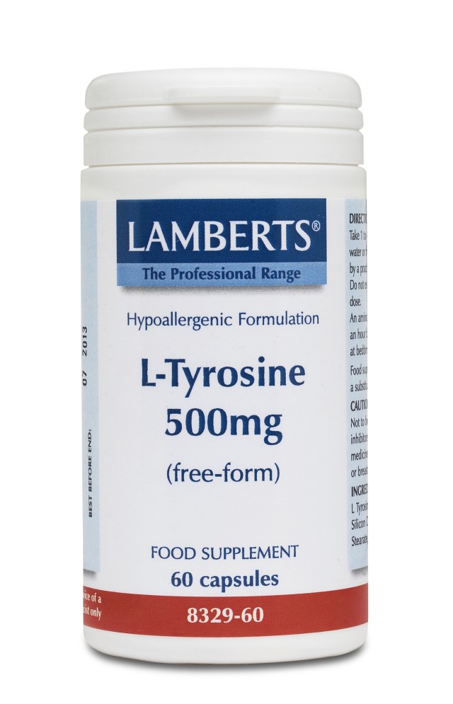 LAMBERTS L-TYROSINE 500MG 60CAPS