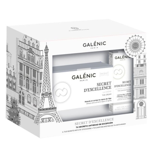 Galenic Set Secret D'Excellence la Creme Κρέμα Προσώπου Ολικής Αντιγήρανσης 50ml & ΔΩΡΟ Secret D'Excellence le Serum Αντιγηραντικός Ορός Προσώπου 10ml