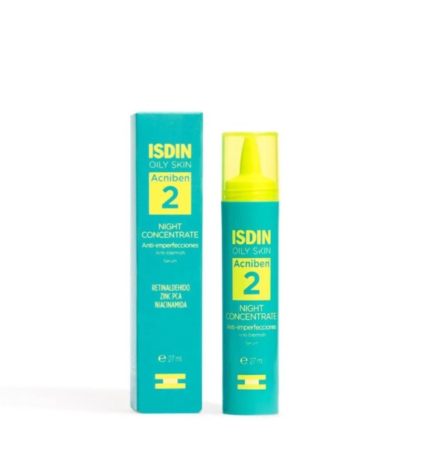 Isdin Acniben 2 Night Concentrate Anti-blemish Serum Ορός Προσώπου Νυκτός 27ml