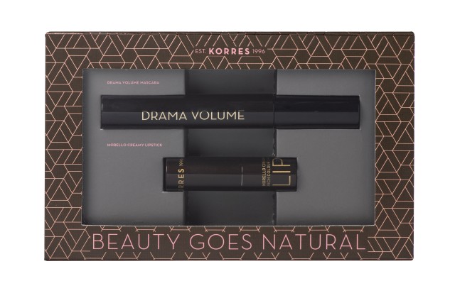Korres Set Drama Volume Mascara & Korres Morello Creamy Lipstick