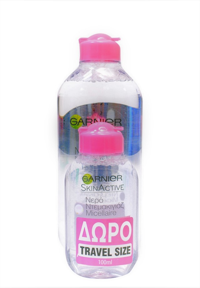 Garnier SkinActive Micellaire Water 3σε1 400ml + ΔΩΡΟ Garnier SkinActive Micellaire Water 3σε1 Travel Size 100ml