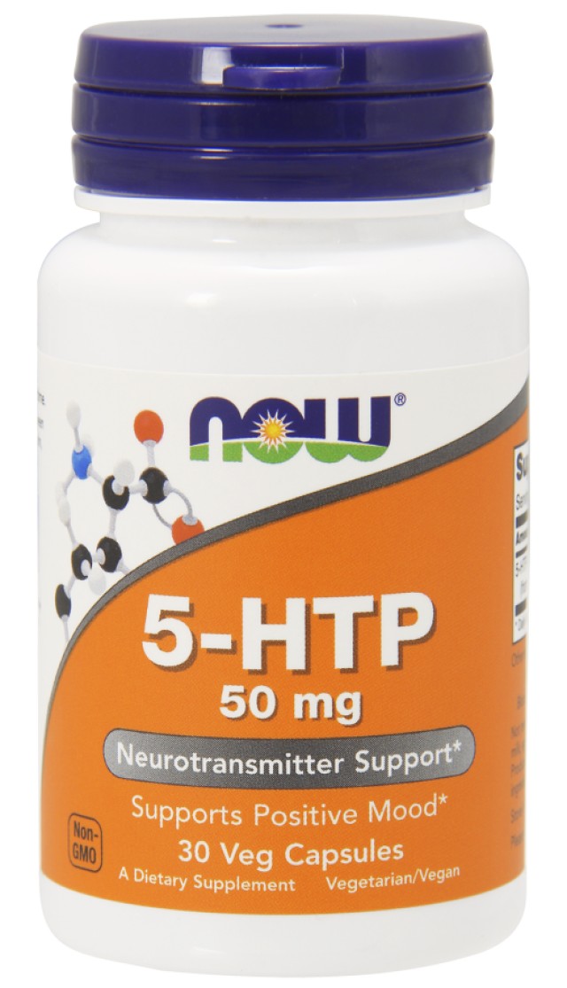 Now Foods 5-HTP 50 mg 30 Veget.caps