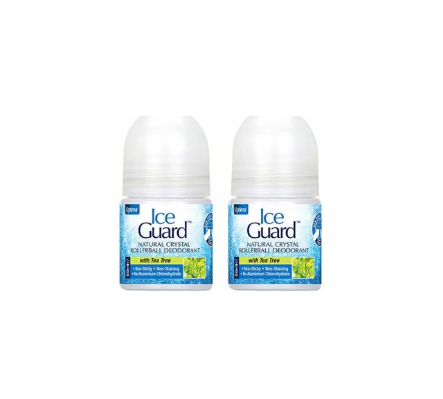 Optima Ice Guard Rollerball Deodorant με Τεϊόδεντρο 1+1 50ml με Έκπτωση -50% στο 2ο Προϊόν