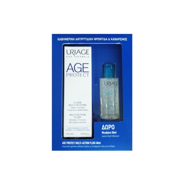 Uriage Set Age Protect Multi-Action Fluid 40ml + Δώρο Eau Micellaire Thermale Water 50ml