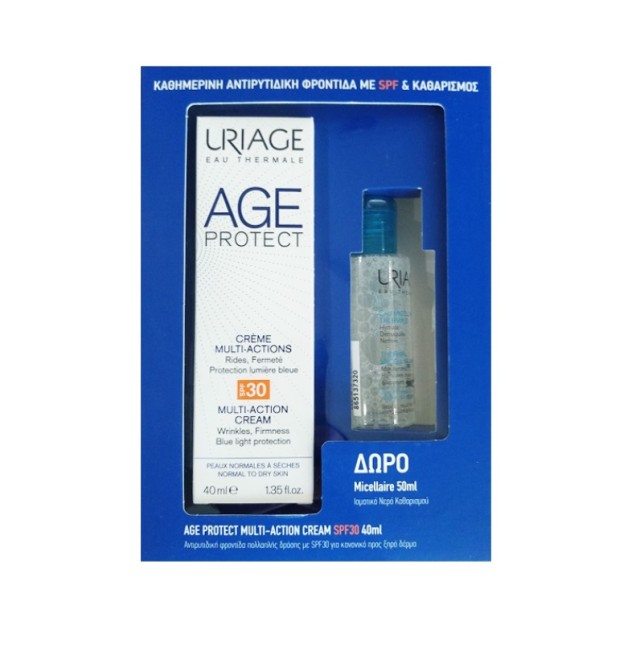 Uriage Set Age Protect Multi-Action Cream SPF30 40ml + Δώρο Eau Micellaire Thermale Water 50ml
