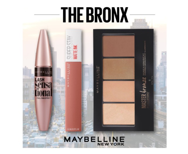 Maybelline Set Lash Sensational Mascara Black 9,5ml + Maybelline Superstay Matte Ink Lipstick 65 Seductres 5ml + Maybelline Master Bronze Color & Highlighting Kit 20 13gr