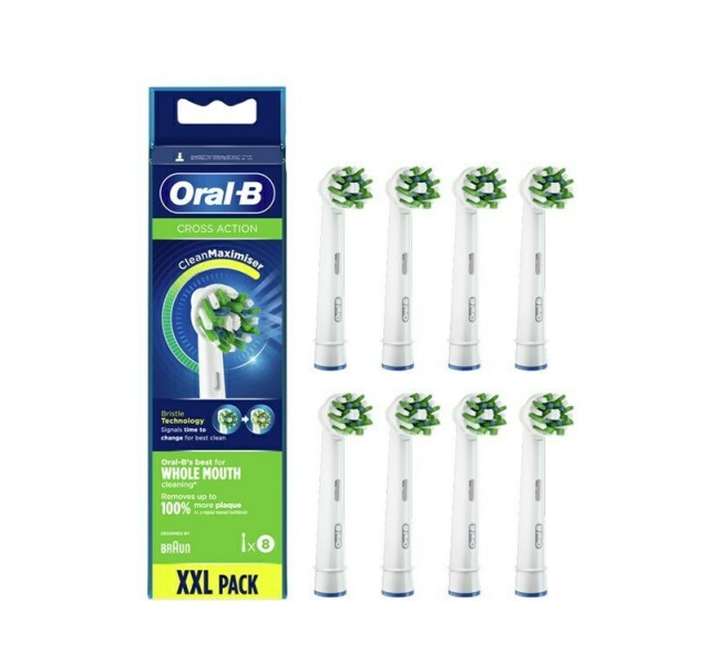 Oral-B Ανταλλακτικές Κεφαλές Cross Action 8τμχ