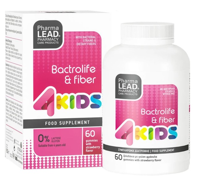 Pharmalead 4Kids  Bactrolife & Fibre 60 Ζελεδάκια