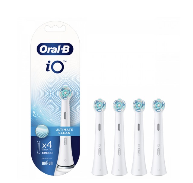 Oral-B iO Ultimate Clean White Ανταλλακτικές Κεφαλές 4τμχ