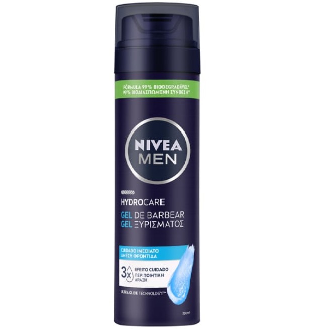 Nivea Men Hydrocare Gel Ξυρίσματος για Άμεση Φροντίδα 200ml