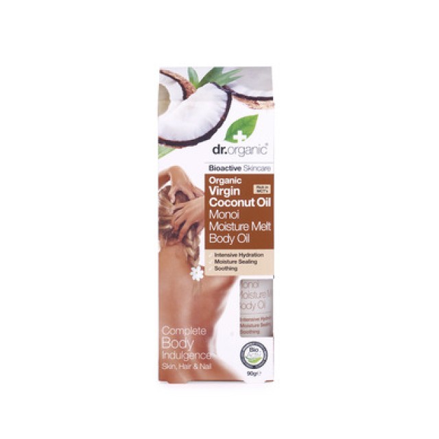 DR.ORGANIC VIRGIN COCONUT OIL MOISTURE MELT BODY OIL 90GR