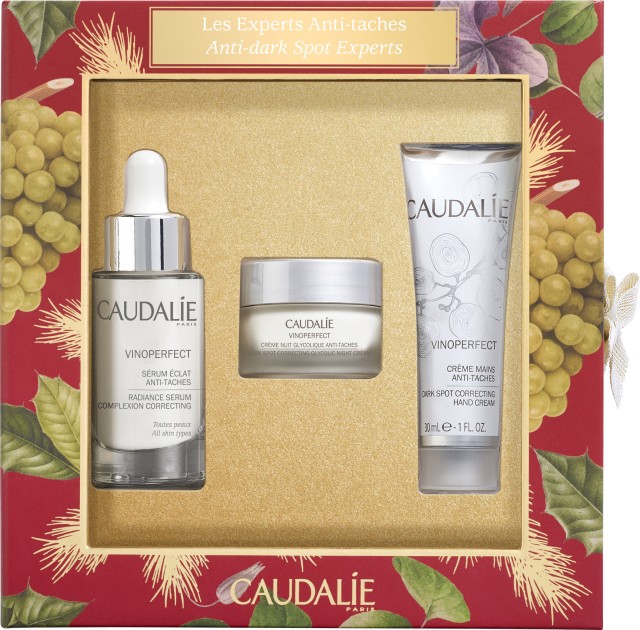 Caudalie Set Vinoperfect Les Experts Anti-Taches Vinoperfect Serum Eclat Anti-Taches 30ml + Δώρο Vinoperfect Creme Nuit Glycolique Anti-Taches 15ml + Vinoperfect Creme Mains Anti-Taches 30ml