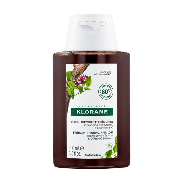 Klorane Force Shampoo Anti-Hair Loss with Quinine & Organic Edelweiss 100ml