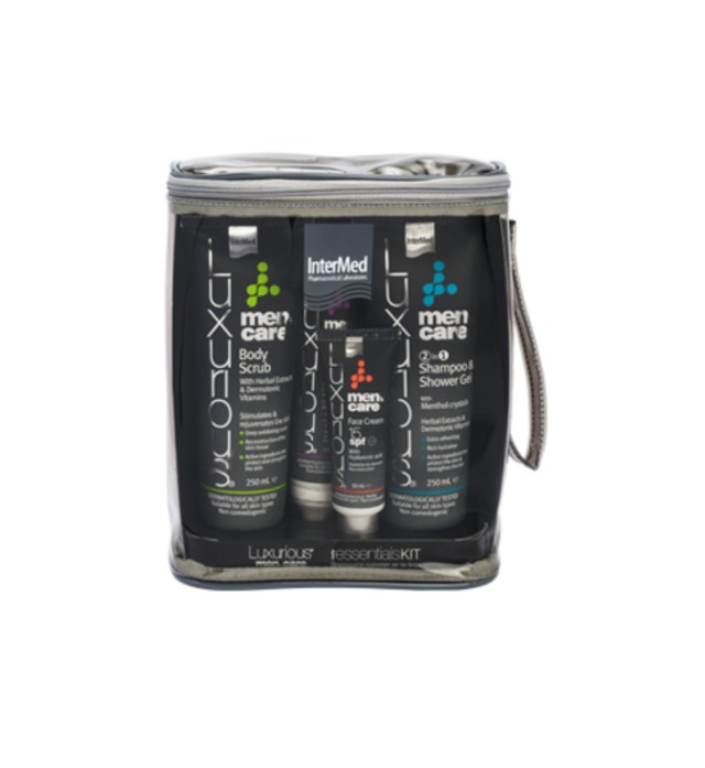 Intermed Luxurious Set Men’s Care Face Cream SPF15 50ml & After Shave 100ml & 2in1 Shampoo & Shower gel 250ml & Body Scrub 250ml